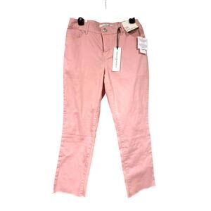 Women’s Size 6/28 Vintage America Pink Blush Boho Capri Stretch Pants NWT